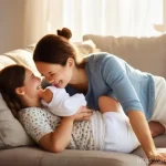 소셜미디어 광고 CTR 개선 방법 - **Prompt 1: A Joyful Family Moment** "A cozy, brightly lit living room with soft, warm tones. A ...